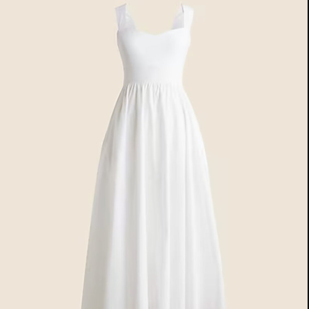 J.Crew Sweetheart Tank Dress with Poplin Skirt